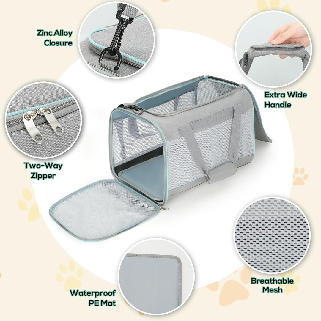 Cozary Transporttasche Für Katze Hund, Katzen Transportboxen, Hundetransportbox, Leichtes Haustiertr