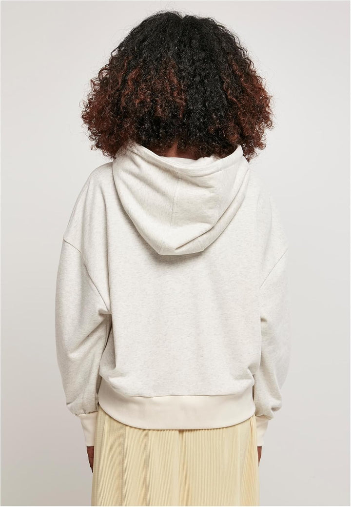 Urban Classics Damen Ladies Oversized Rainbow Hoody XS Lightgrey, XS Lightgrey