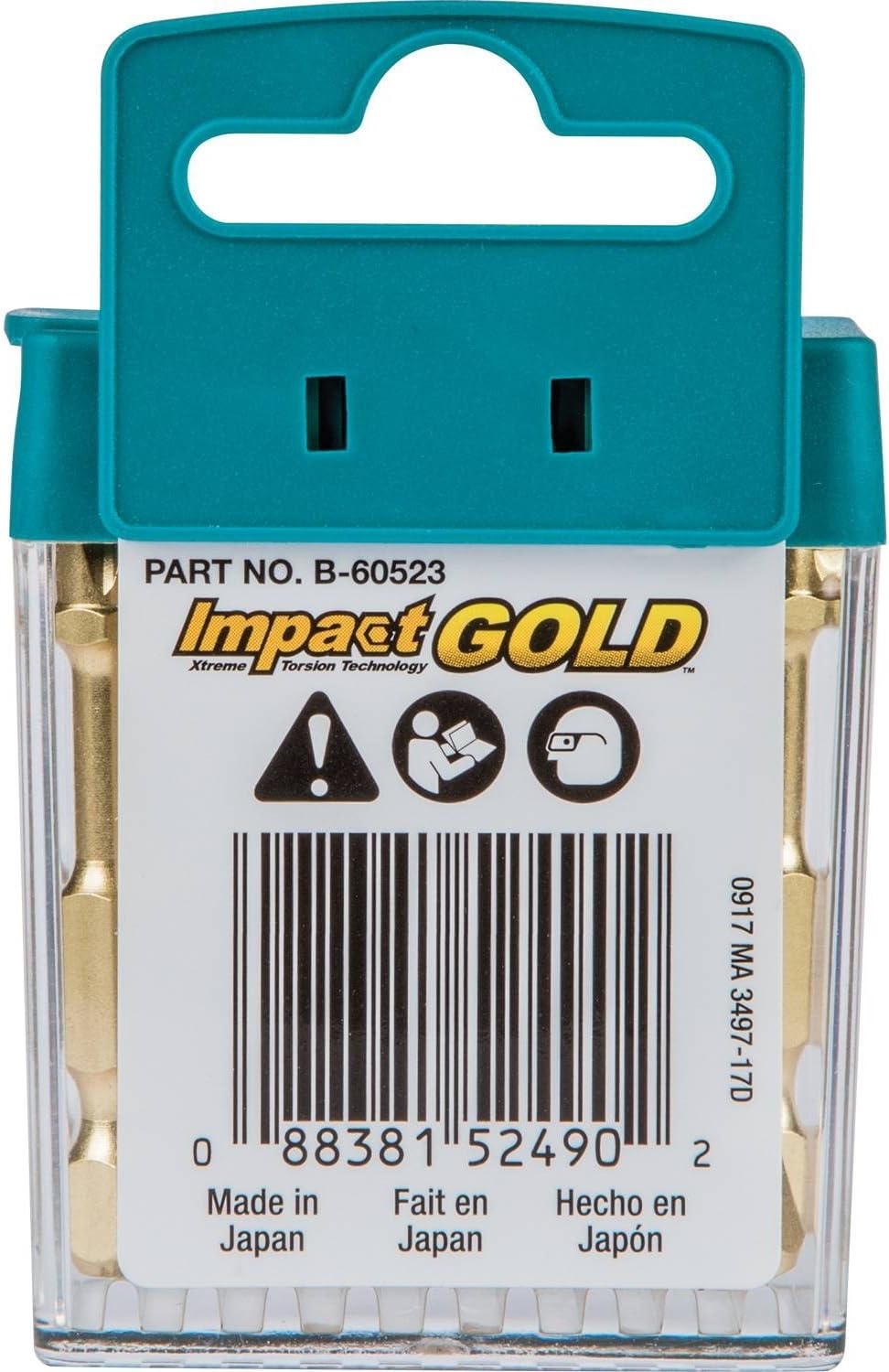 Makita B-60523 Impact Gold #2 Phillips 5,1 cm Power-Bit, 15 Stück