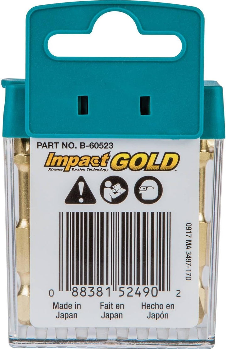Makita B-60523 Impact Gold #2 Phillips 5,1 cm Power-Bit, 15 Stück