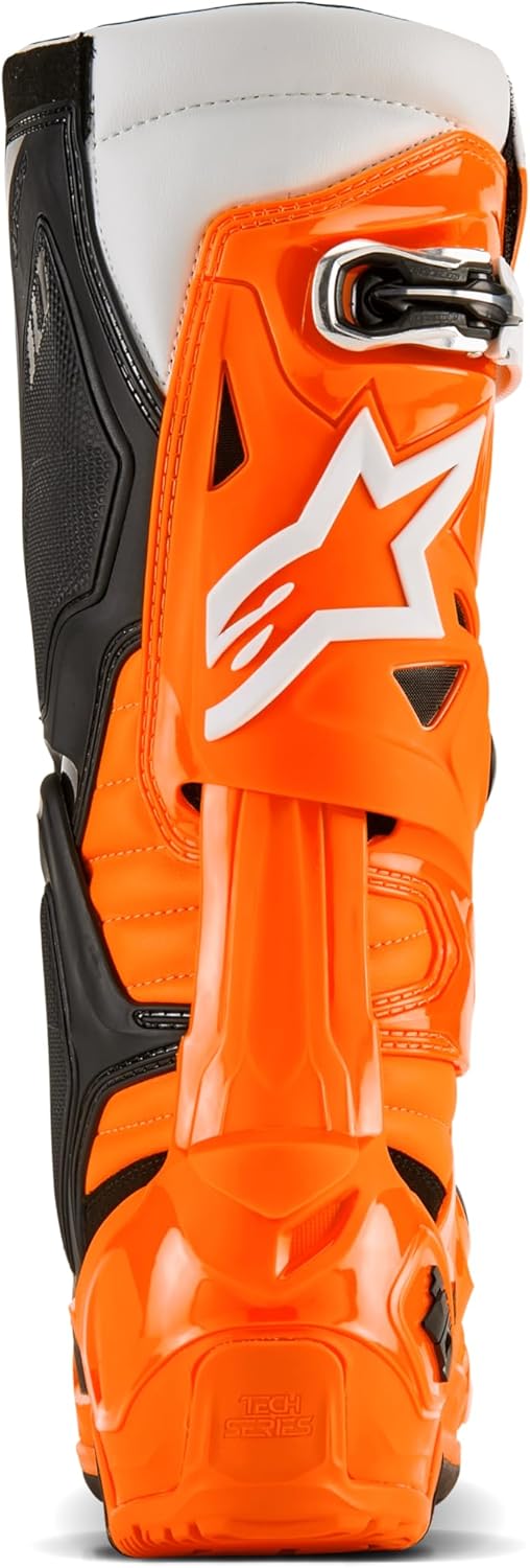 Alpinestars Motocross-Stiefel Tech 10 Enduro Orange Gr. 45.5 45.5 EU Arancione Nero, 45.5 EU Arancio