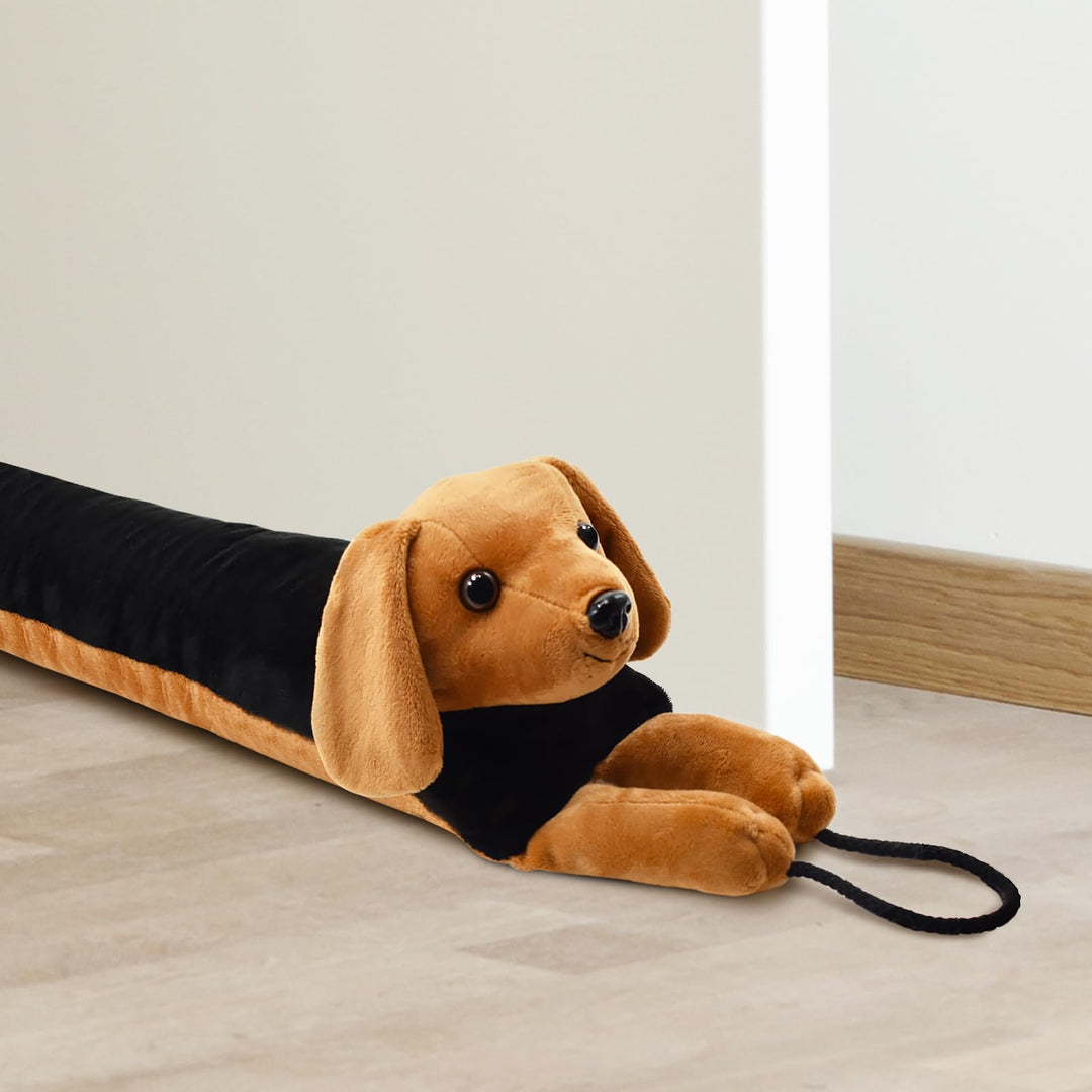 Zugluftstopper, 108cm Hund Gewichtet Luftzugstopper für Türen Geräusch Isolierung Kälteschutz Luftst