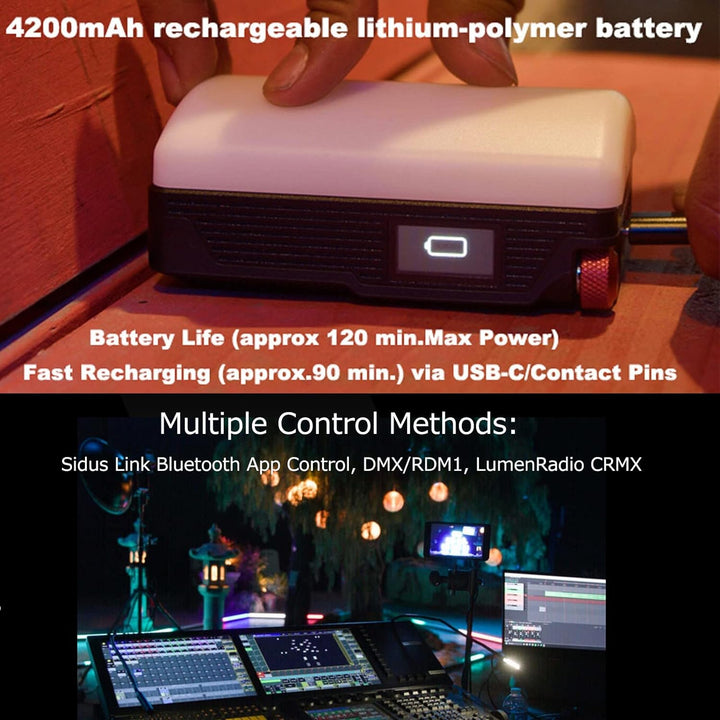 Aputure MC Pro RGBWW LED-Kamera-Videoleuchte, Temperatur 2000K-10000K, unterstützt magnetische Anzie