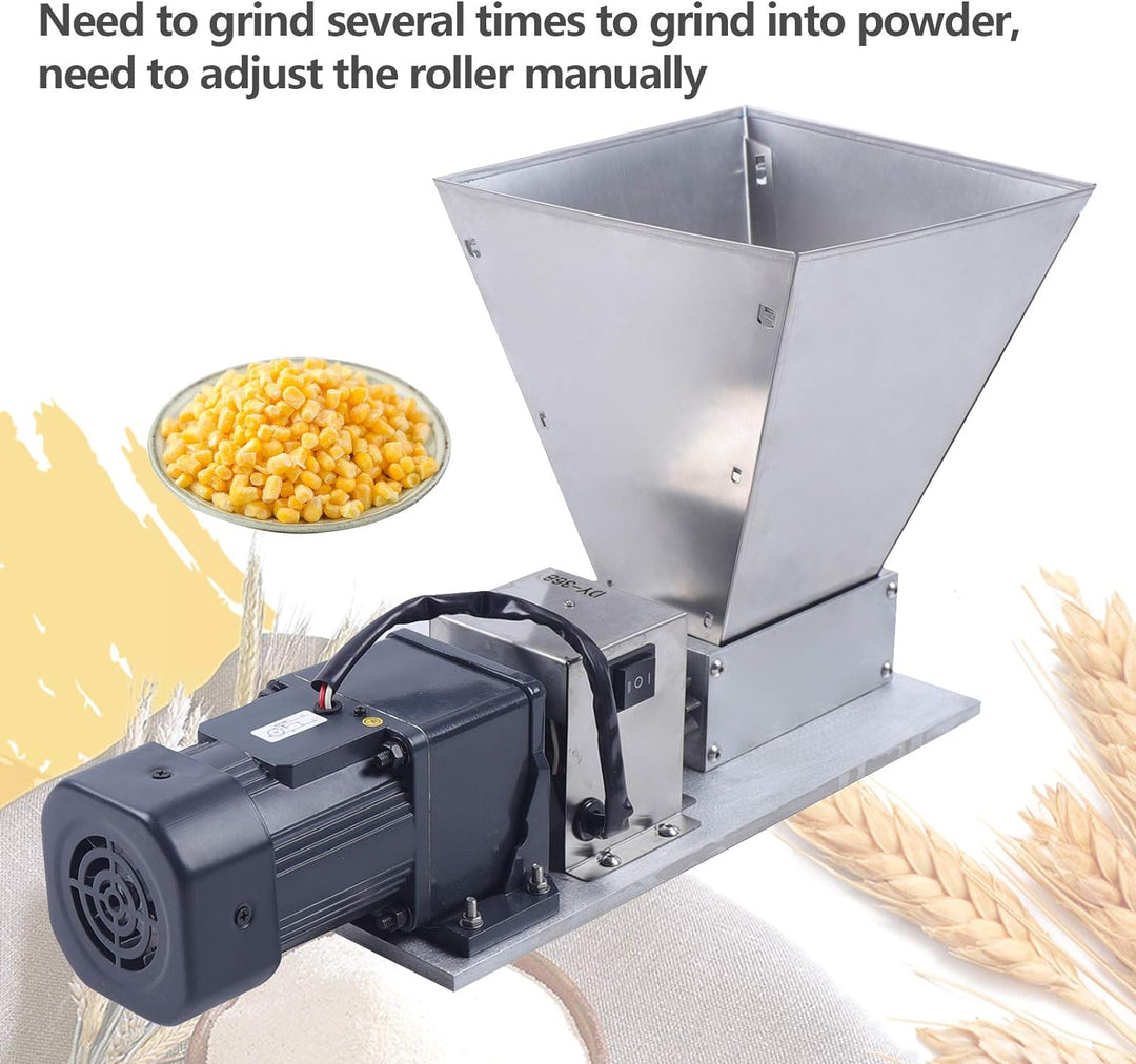 RainWeel Elektrisch Getreidemühle Malzmühle Korn Schleifer Edelstahl Maismühle