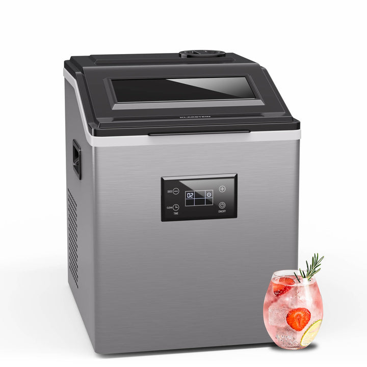 Klarstein FrostMaster Eiswürfelmaschine - 40 kg/Tag, 34 Eiswürfel in 15 Min, Edelstahl, LED-Bedienfe