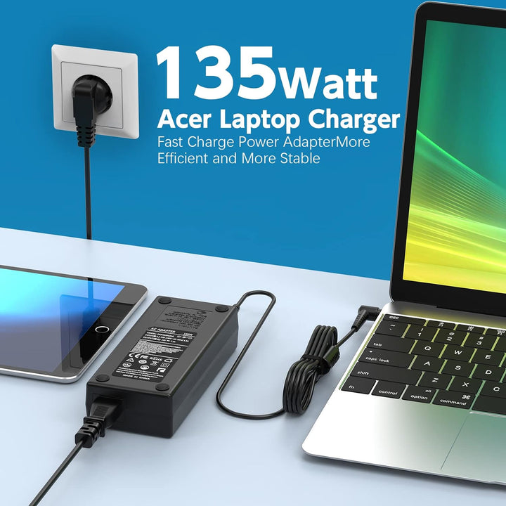 135W Ladegerät für Acer Nitro 5 Gaming AN515-41 AN515-42 AN515-43 AN515-51 AN515-52 AN515-53 AN515-5