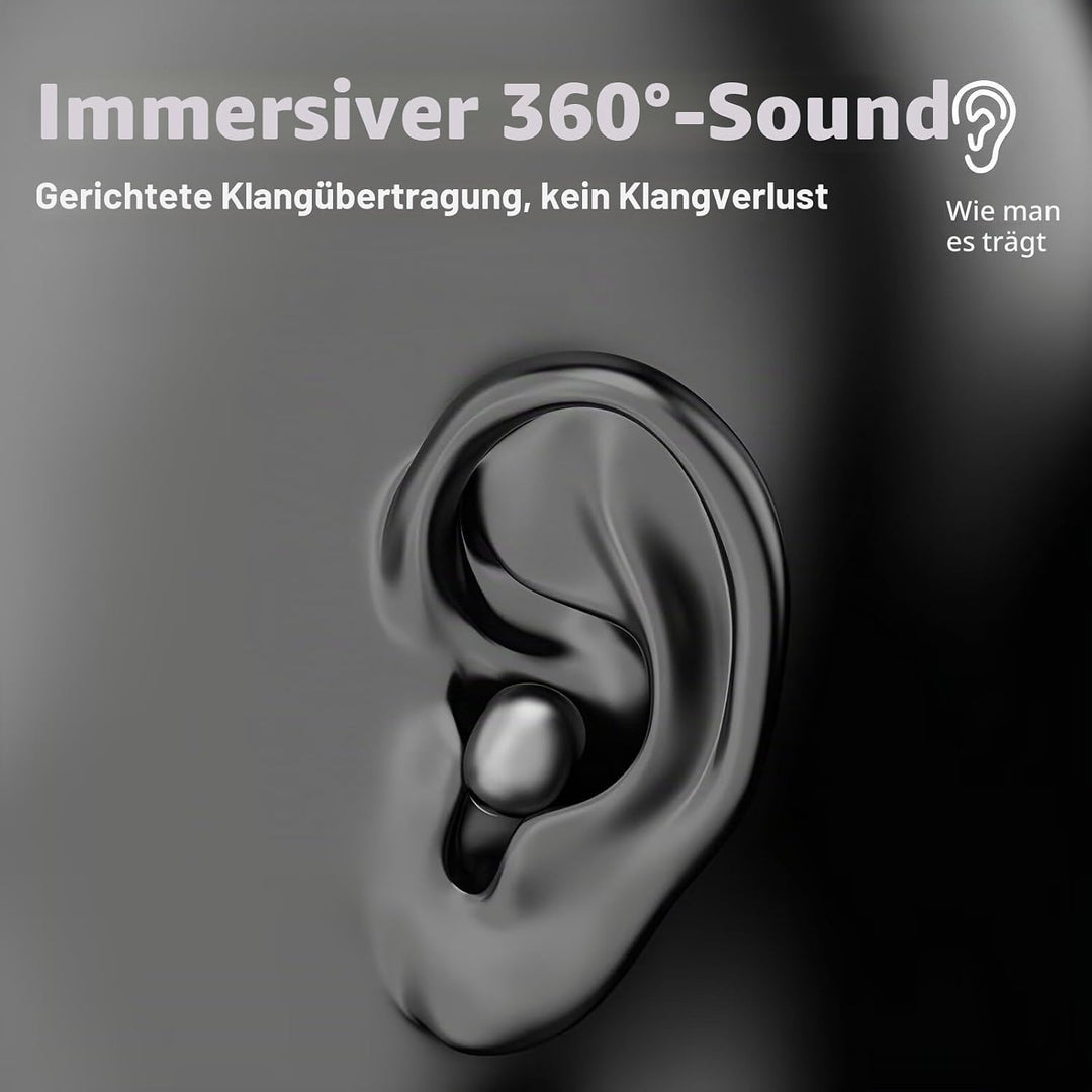 Unsichtbare Kopfhörer Mini in Ear Kopfhörer Bluetooth Schlafkopfhörer Seitenschläfer Schlaf Kopfhöre