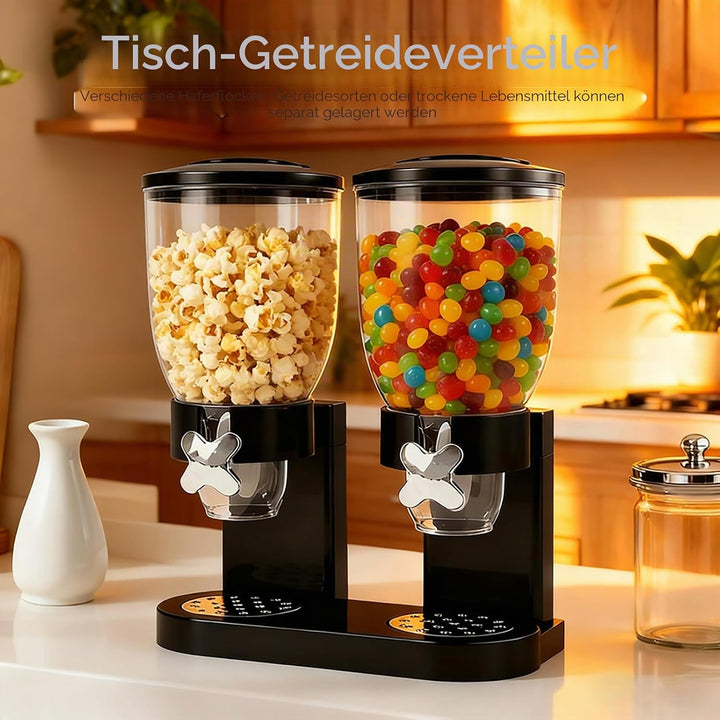 LUPATDY 2er Pack Müslispender 2L, Aufbewahrungsbox Küche Organizer mit Deckel, Cereal Dispenser für