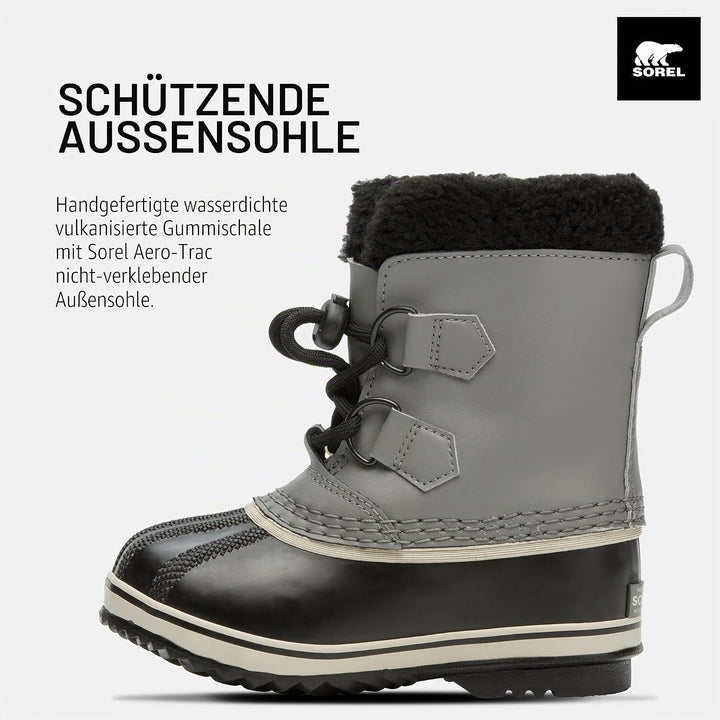 Sorel Unisex-Kinder-Winterstiefel, YOOT PAC TP, Quarry Black Toddler Collection 2023