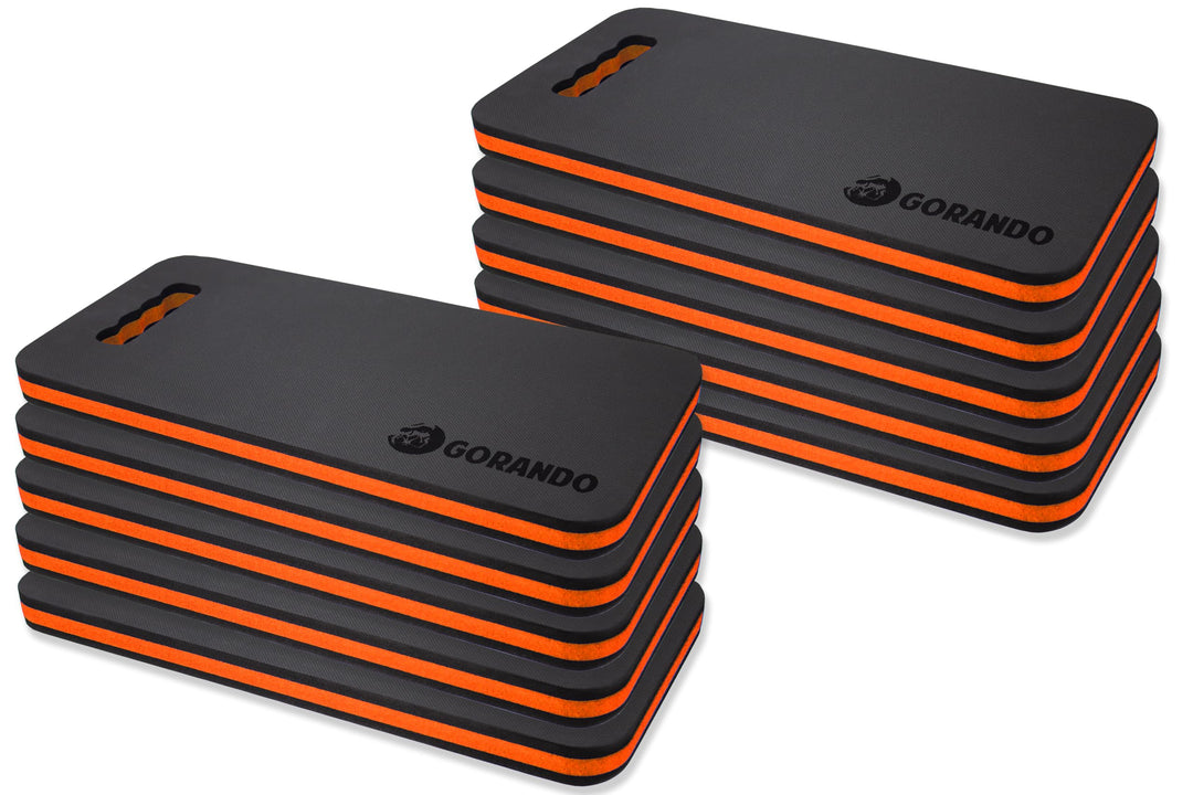 Premium Kniekissen 10er Set |orange| Kniebrett | Knieunterlage - Ideal für die Arbeit in Werkstatt,