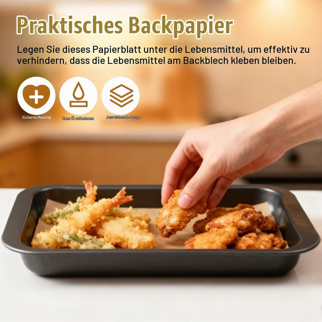 UPKOCH 100 Stück Pergamentpapier Zum Backen 25X35Cm Pfas Frei Backpapier Ohne Pfas FüR Backbleche Lu