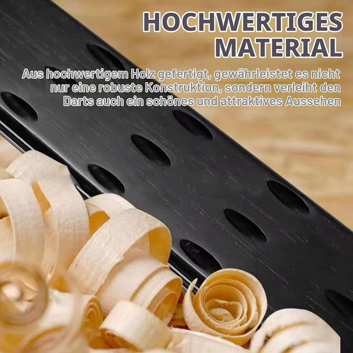 Dart Halter aus Holz für 12 Darts, Hochwertig Darthalter aus Holz, Praktische Dart Aufbewahrung, Wan