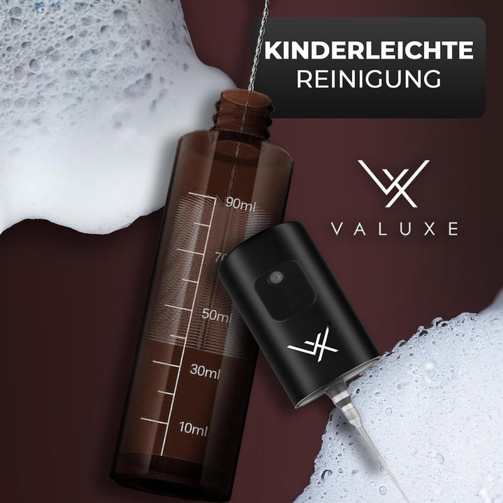 VALUXE® Ölsprüher für Speiseöl und Essig mit UV-Schutz Glas & Sprühfilter - Edelstahl Öl-Sprühflasch