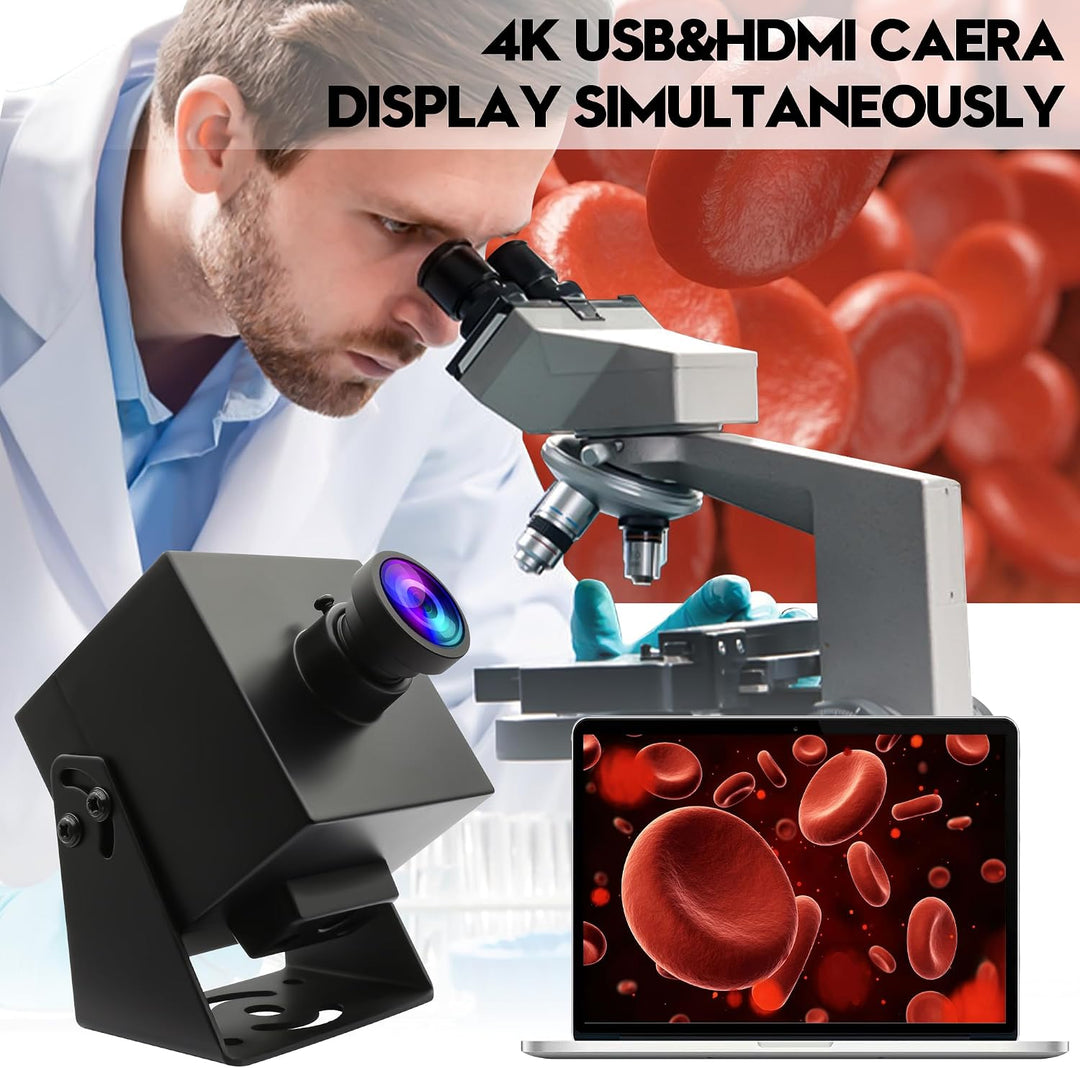 G 4K HDMI USB Kamera Dual Output Webcam für Computer Monitor TV Weitwinkel PC Kamera Verzerrungsfrei