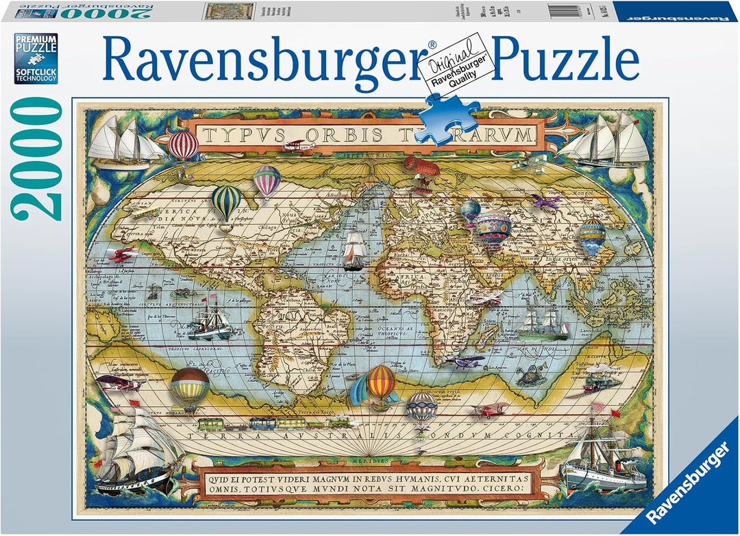 RAVENSBURGER 135921 Around The World 2000 Teile Puzzle für Erwachsene und Kinder ab 12 Jahren
