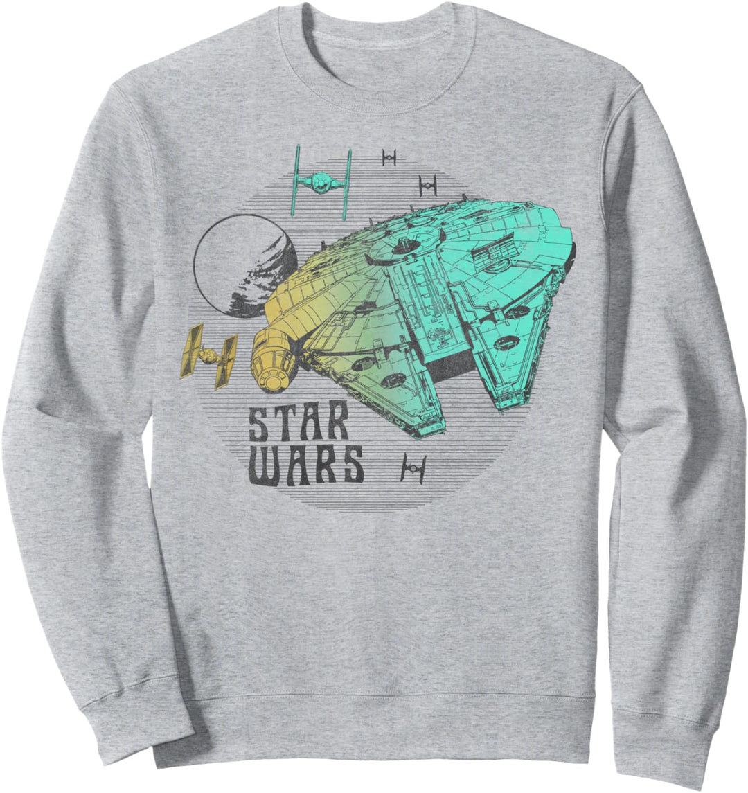 Star Wars: The Rise Of Skywalker Millennium Falcon Retro Sweatshirt