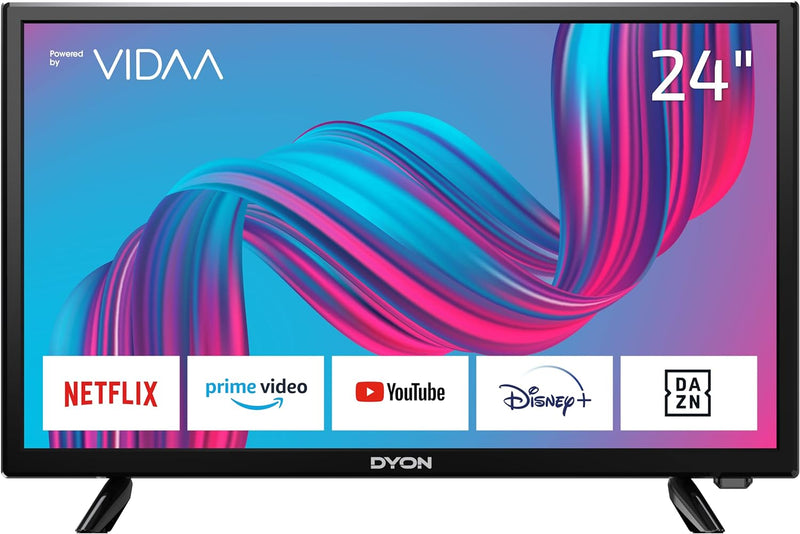 DYON Movie Smart 24 VX 60 cm (24 Zoll) Fernseher (HD Smart TV, HD Triple Tuner (DVB-C/-S2/-T2), App