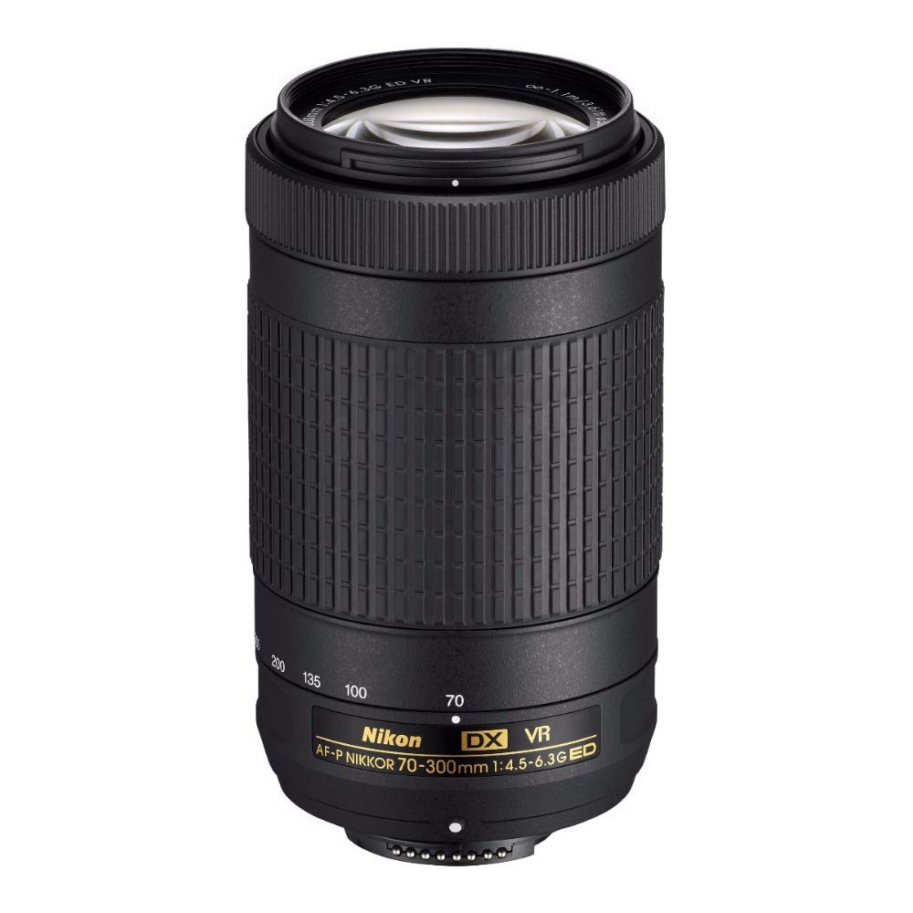 Nikon 20062 AF-P DX Nikkor 70-300mm 1:4.5-6.3G ED VR Objektiv (58 mm Filtergewinde) für Nikon-F-Bajo