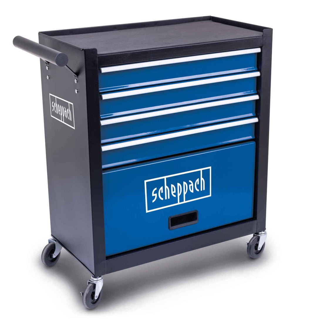 Scheppach Werkstattwagen ohne Werkzeug TW1300 Werkzeugkiste leer | bis max. 120 kg belastbar | 695 x