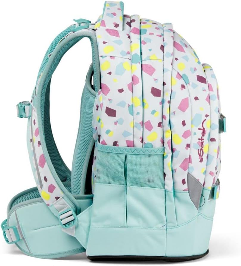 satch Pack Schulrucksack Set 3tlg. mit Sporttasche und Schlamperbox Dreamy Mosaic, Dreamy Mosaic