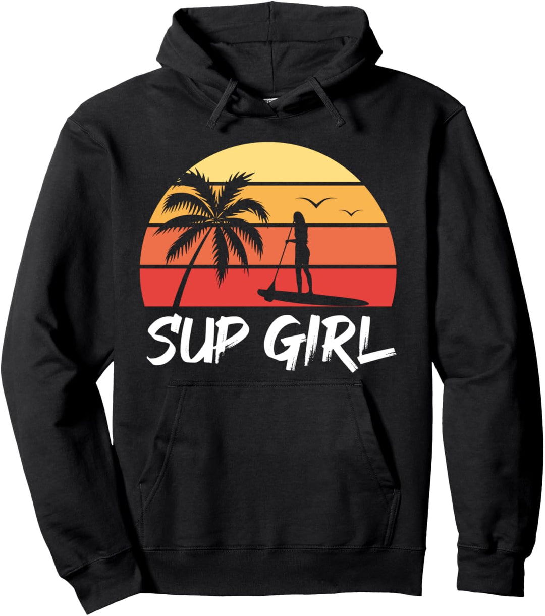 Stand Up Paddler Mädchen Wassersport SUP Stand Up Paddeln Pullover Hoodie
