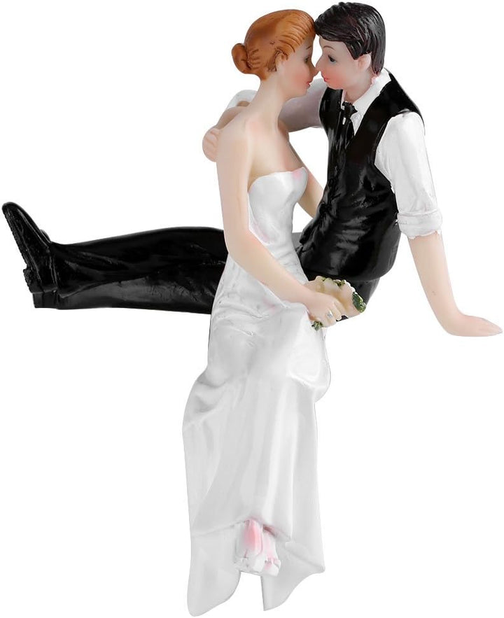 Brautpaar Liebespaar Figuren, Hochzeitstorte Figuren, Paar Braut und Bräutigam Harz Figur Lustige De