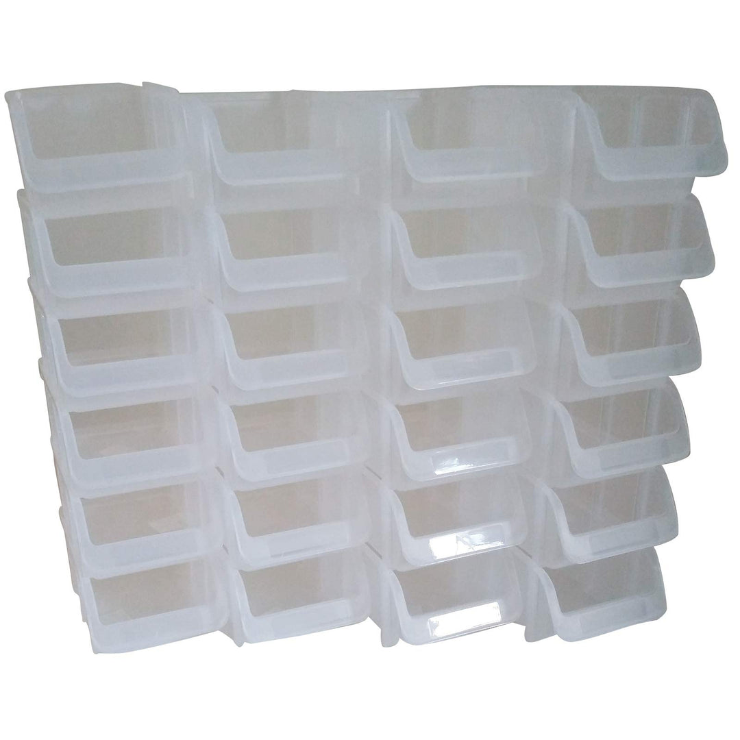 24x Sichtbox PP Grösse 2 transparent PRO NEU 24er Set Sichtboxen Werkstatt-Lagerboxen