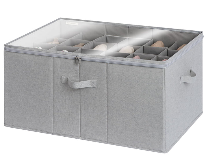 StorageWorks Schuh Organizer für Schrank, Schuhbox mit Deckel, extragrosse Schuhaufbewahrungsbox für