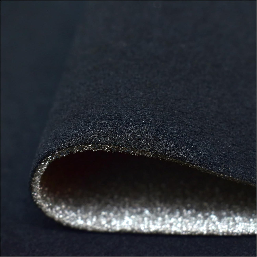 Autohimmelstoff Himmelstoff Dachhimmel Velour Himmel mit Schaum (Schwarz, 1,70m x 2m) | Grundpreis p