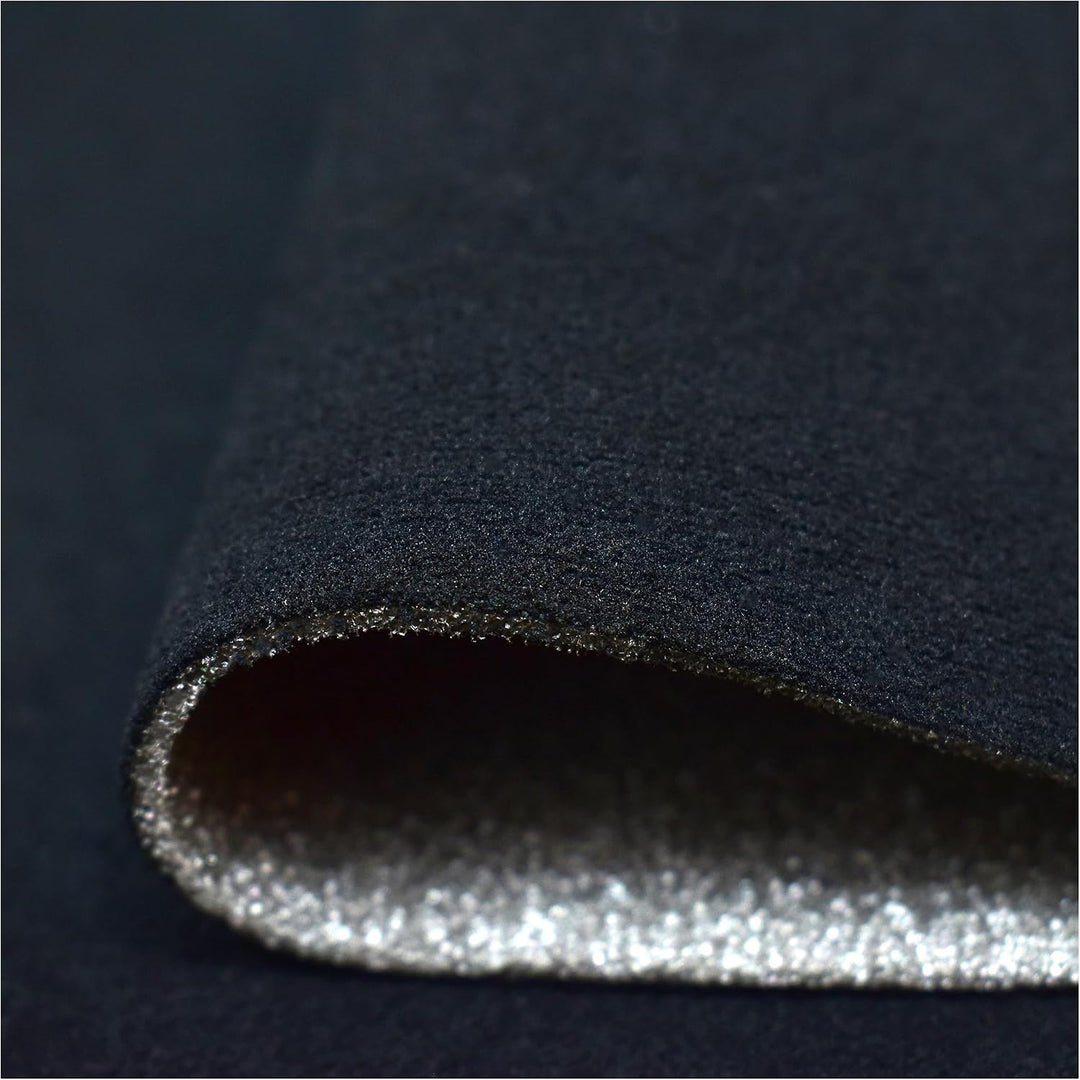Autohimmelstoff Himmelstoff Dachhimmel Velour Himmel mit Schaum (Schwarz, 1,70m x 3m) | Grundpreis p