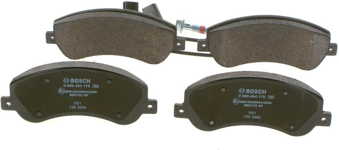 Bosch BP1081 Bremsbeläge - Vorderachse - ECE-R90 Zertifizierung - vier Bremsbeläge pro Set