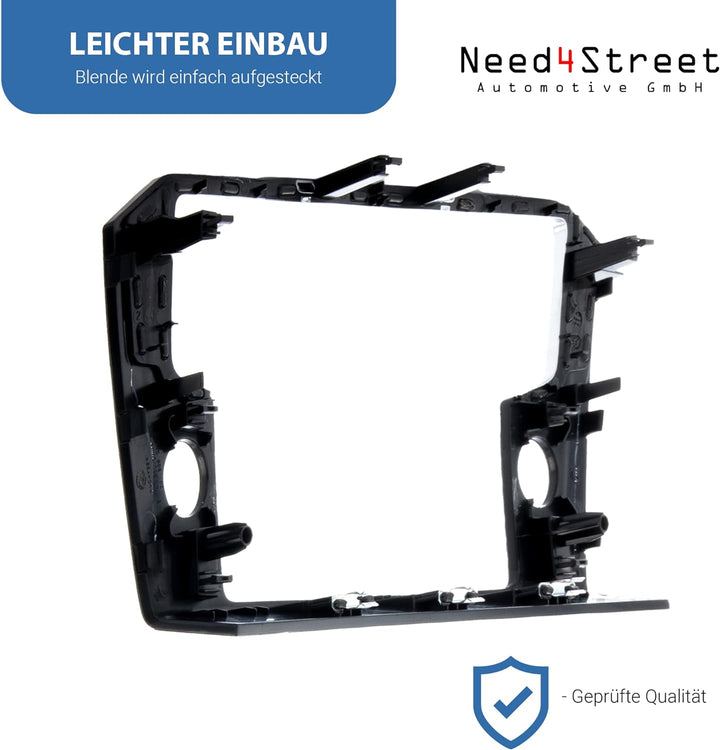 Need4Street Radioblende zur Nachrüstung des grossen 8 Zoll Displays, schwarz, Einbaurahmen kompatibe