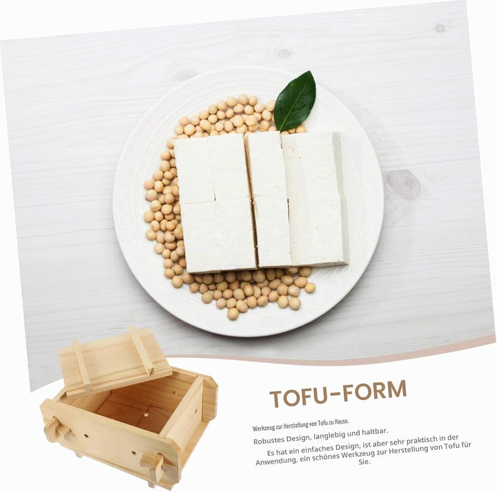 Veemoon Holz-tofu-Form Küchenutensil Für Hausgemachten Sojabohnenquark Praktische Leichte Tofu-Mould