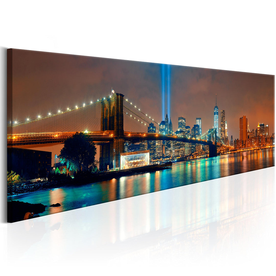 murando - Wandbilder XXL New York 120x40 cm 1 tlg - Wand Deko Vlies Leinwand Bilder Gross Wanddeko W