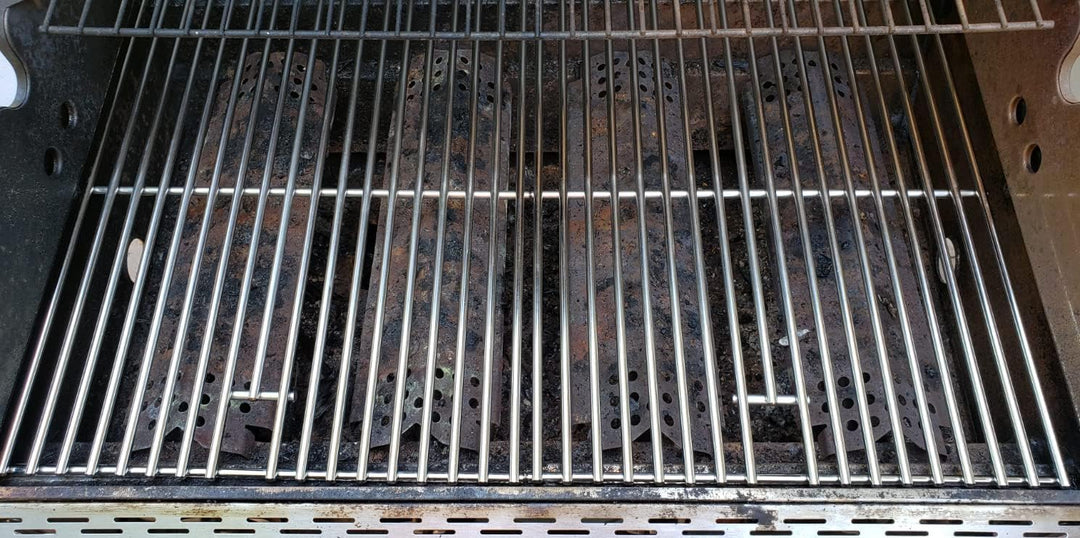 GFTIME Edelstahl Grillrost 43,2 × 33,5 cm, Grillrost Ersatz für Landmann Triton, Enders Boston/Monro