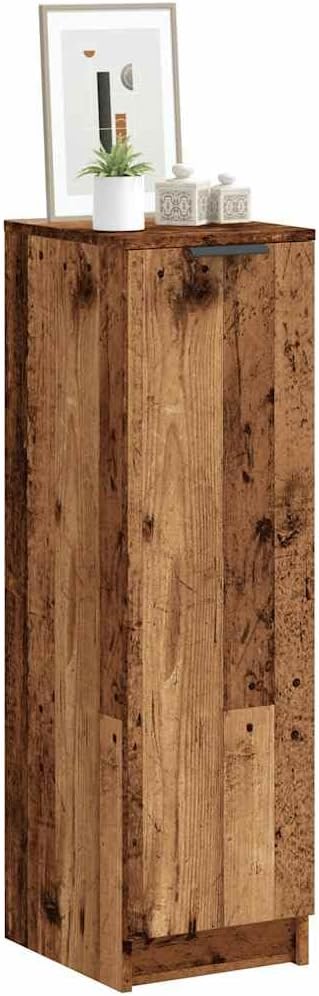 vidaXL Schuhschrank Altholz-Optik 29,5x35x100,5 cm Holzwerkstoff, Schuhe Aufbewahrung, Schuhregal, S