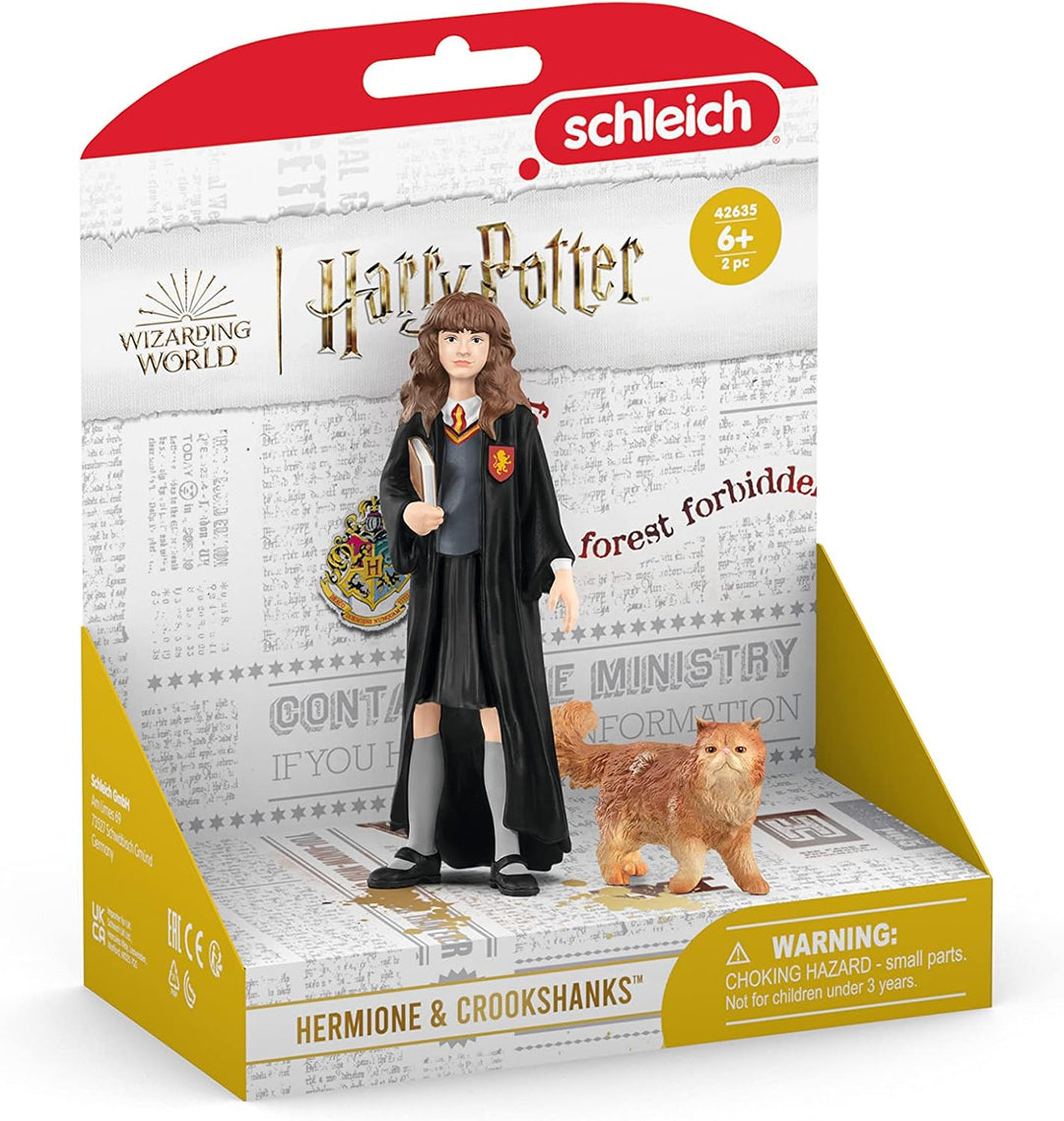 SCHLEICH 42635 Hermine Granger & Krummbein, ab 6 Jahren, Wizarding World - Spielfigur, 3 x 3 x 10 cm