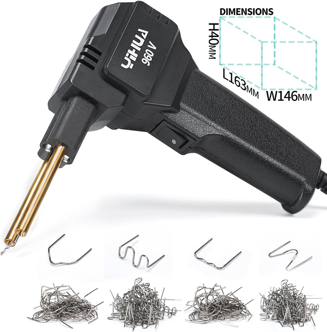 YIHUA 960-V Tragbares Kunststoff Schweissgerät kunststoff reparaturset mit LED-Licht 200 heisse Heft