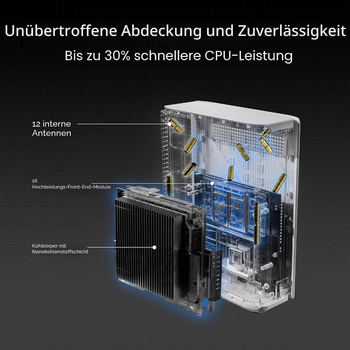 ASUS ZenWiFi BQ16 2er Set BE2500 Quad Band WiFi7 Mesh Router (bis zu 740qm Abdeckung, 2X 10G Ports,