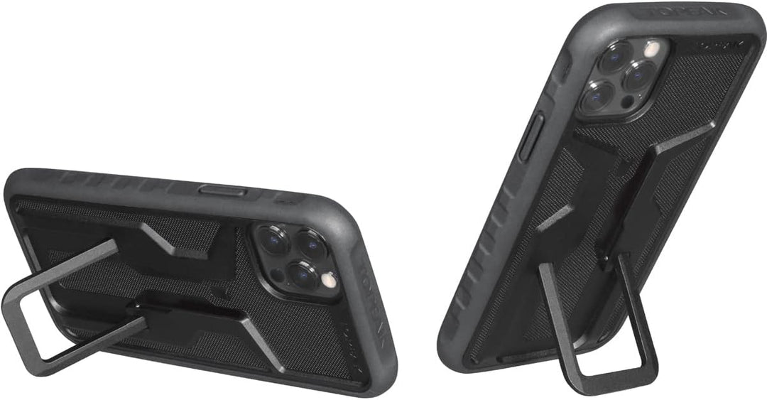 Topeak Unisex – Erwachsene RideCase für iPhone 13 Pro Max, Black/Gray, mit Halter Smartphone-Hüllen,
