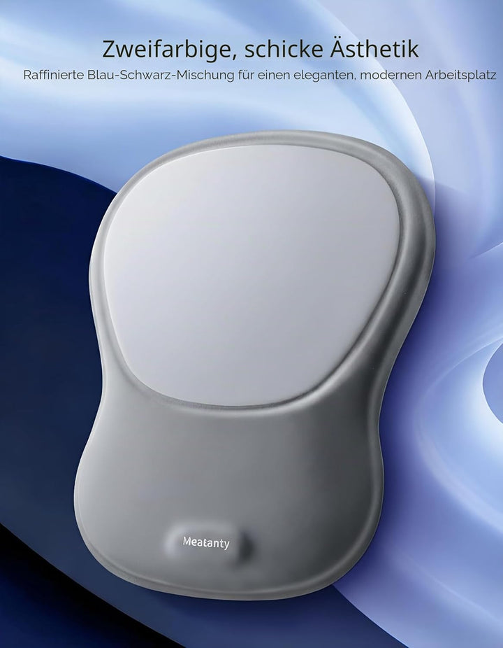 MEATANTY Mauspad mit Gelkissen, Ergonomisches Mousepad Handauflage [Schmerzlinderung] [Gesunde Haltu
