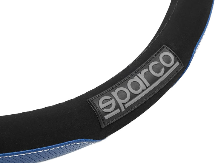 SPARCO SPC1108AZ Universal Steering Wheel Cover L-Sport Color Blue for car, Set of 4 L-SPORT BLAU, L