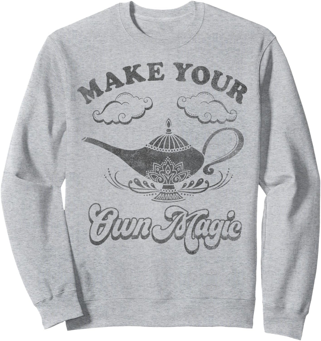 Disney Aladdin Lamp Make Your Own Magic Text Poster Sweatshirt