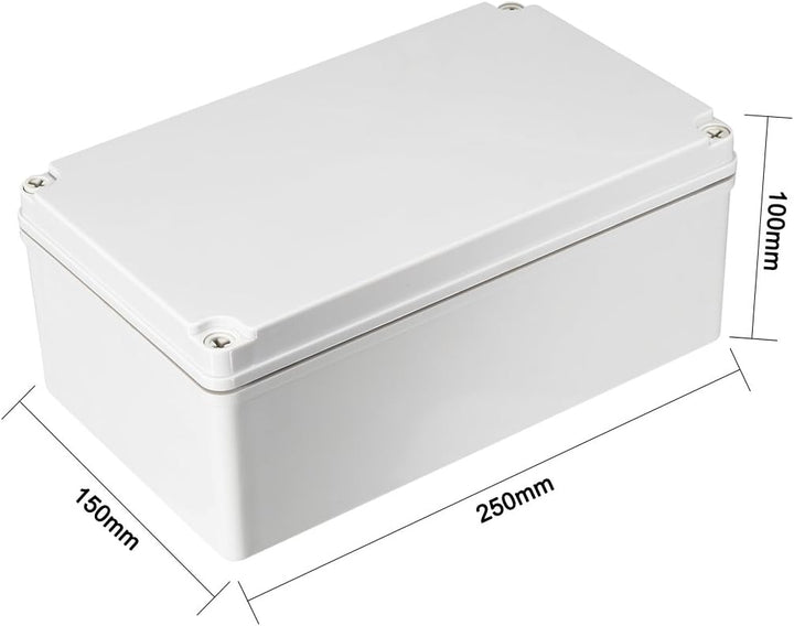 sourcing map 250x150x100mm wasserdicht IP67 Elektronischer ABS-Kunststoff DIY Junction Project Box G