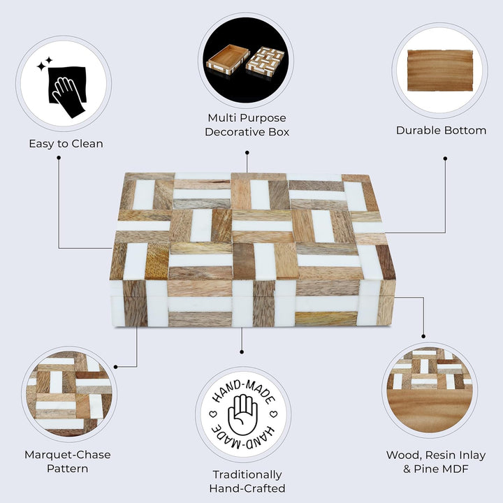 Handicrafts Home Dekorative Boxen für Aufbewahrung Moderne Aufbewahrung Ästhetische Dekoration Organ