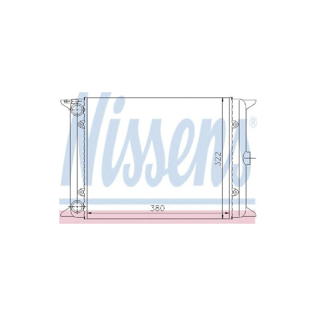 Nissens 65140 Kühler, Motorkühlung