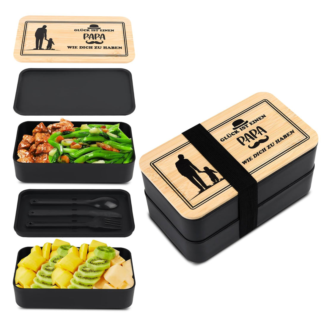 Brotdose Geschenke für Papa,Bester Bonus Papa Geschenk für Vater Schwiegervater,Geschenk Papa Gebu