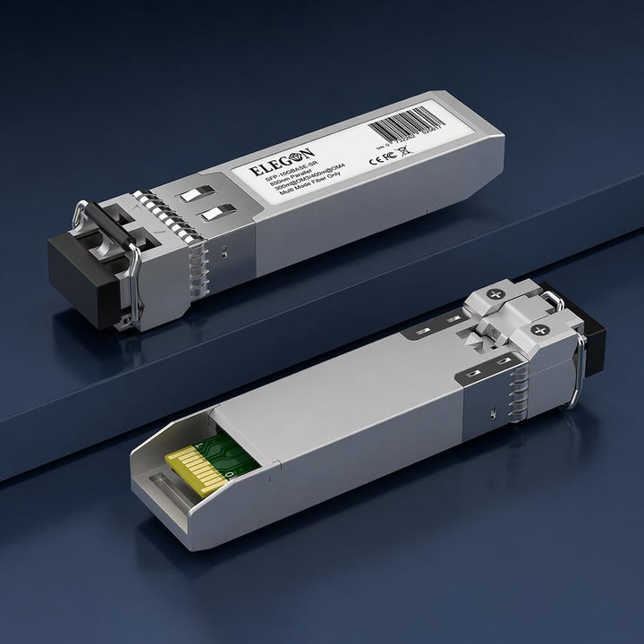 10GBASE-SR SFP+ Transceiver, 10G 850nm MMF 400m OM4/300m OM3, Duplex LC, DDM, NAS HPC, kompatibel Ci