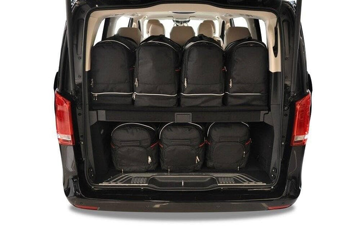 KJUST Kofferraumtaschen 7 stk kompatibel mit MERCEDES-BENZ V LONG W447 2015+