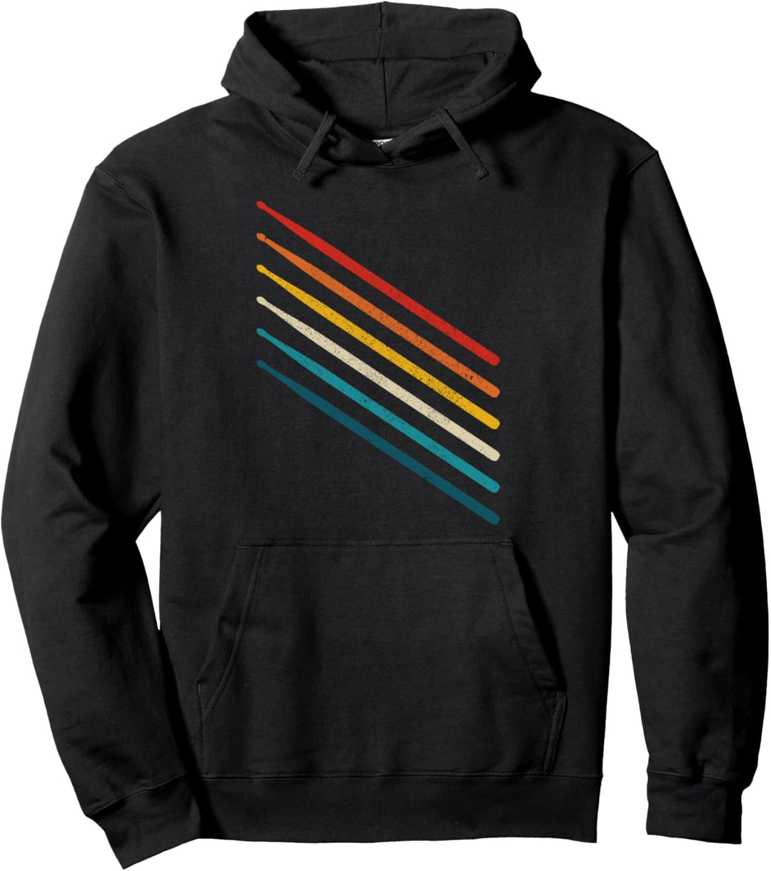Drummer Schlagzeug Vintage Retro Schlagzeuger Geschenk Pullover Hoodie
